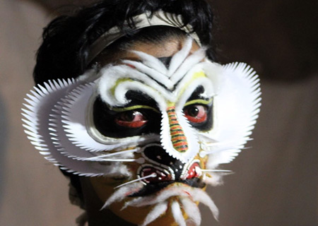 kathakali facial paint